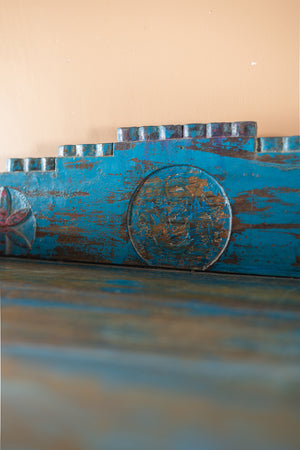 Bright Blue Vintage Cabinet