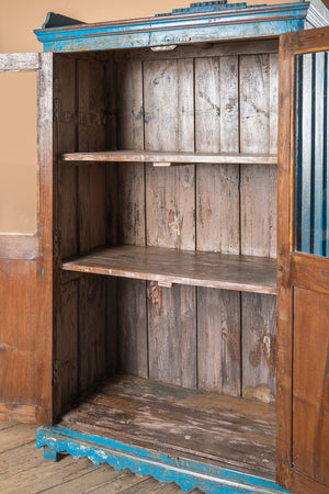 Bright Blue Vintage Cabinet