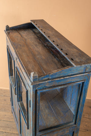 Vintage Blue Display Cabinet