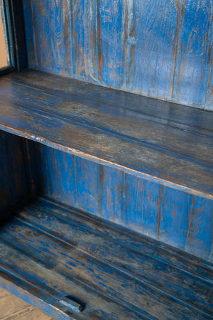 Vintage Blue Display Cabinet