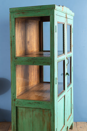 Turquoise Vintage Display Cabinet