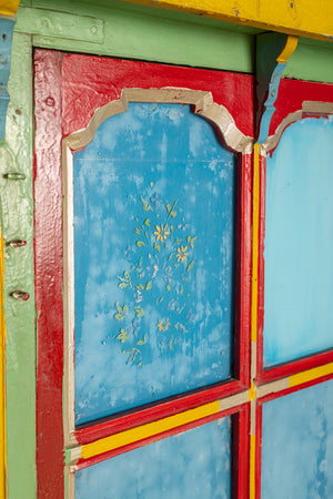 Colourful Indian Wooden Mandir
