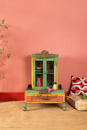 Colourful Vintage Temple Cabinet