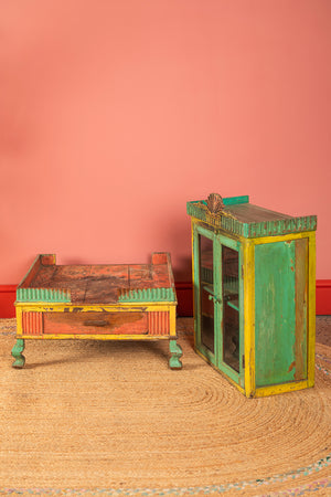 Colourful Vintage Temple Cabinet