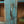 Light Blue Vintage Display Cabinet