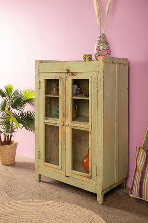 Pale Green Vintage Cabinet