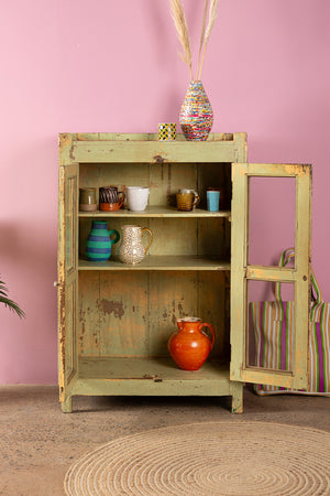 Pale Green Vintage Cabinet