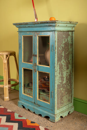 Vintage Light Blue Cabinet