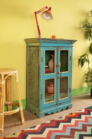 Vintage Light Blue Cabinet