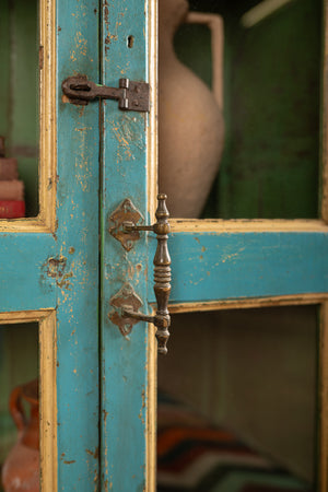 Vintage Light Blue Cabinet