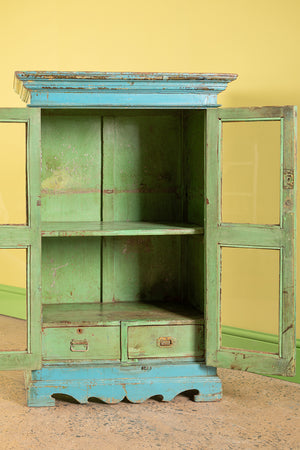 Vintage Light Blue Cabinet