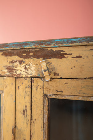 Vintage Blue & Yellow Sideboard