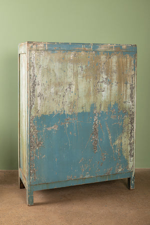 Vintage Blue & Green Cabinet