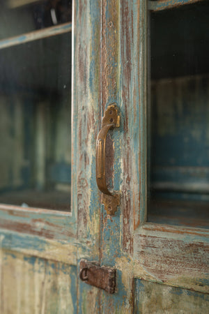 Vintage Blue & Green Cabinet