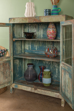 Vintage Blue & Green Cabinet