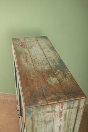 Vintage Blue & Green Cabinet