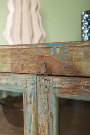 Vintage Blue & Green Cabinet