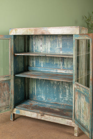 Vintage Blue & Green Cabinet