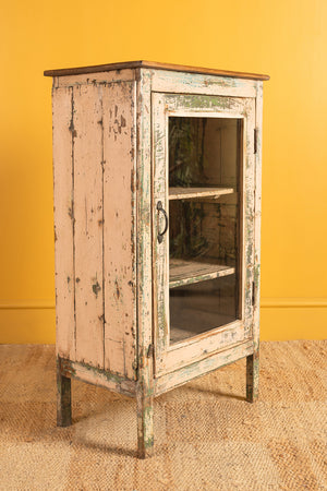 Vintage Cream Side Cabinet