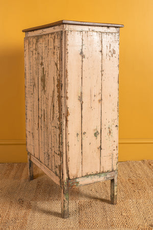 Vintage Cream Side Cabinet