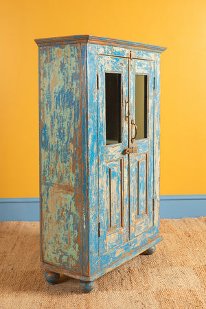 Vintage Blue & Cream Cabinet