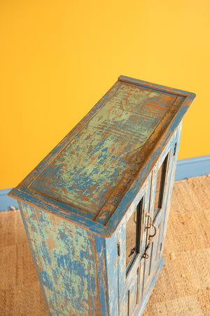Vintage Blue & Cream Cabinet