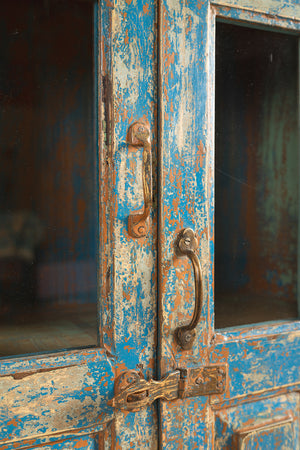 Vintage Blue & Cream Cabinet