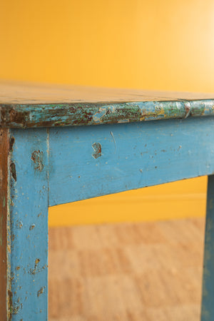 Light Blue Vintage Console Table