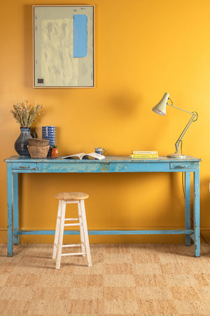 Light Blue Vintage Console Table