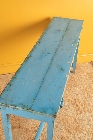 Light Blue Vintage Console Table