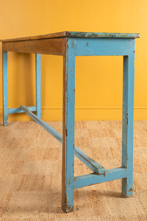 Light Blue Vintage Console Table