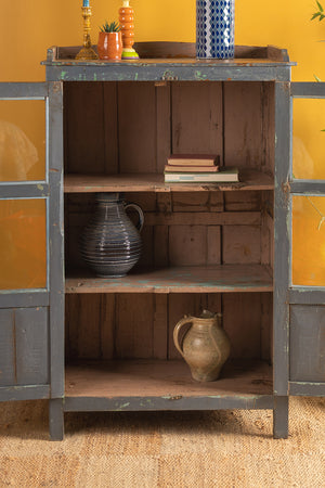 Vintage Dark Blue Cabinet