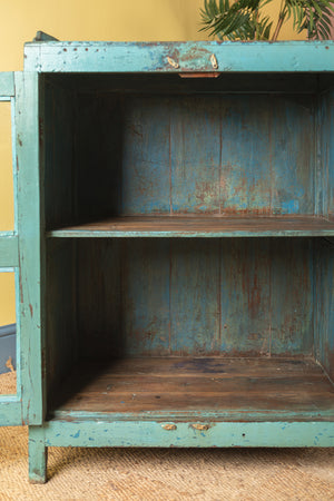 Vintage Blue Glazed Cabinet