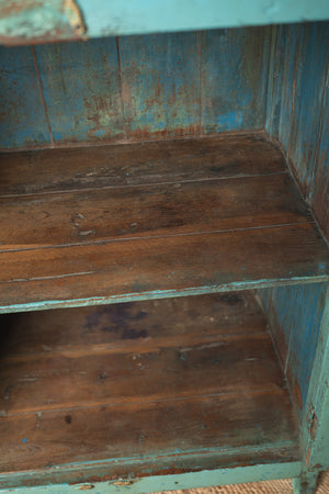 Vintage Blue Glazed Cabinet