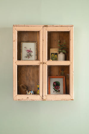 Cream Vintage Wall Showcase