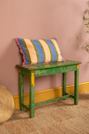 Bright Green Vintage Side Table