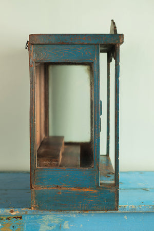 Vintage Blue Temple Display Case