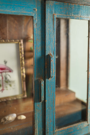 Vintage Blue Temple Display Case