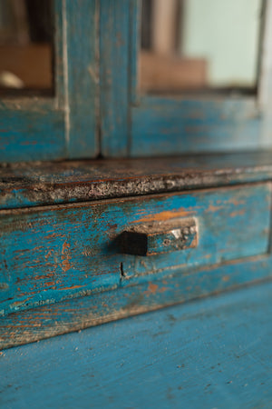 Vintage Blue Temple Display Case