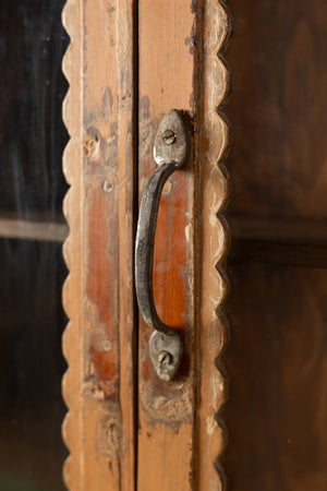 Vintage Yellow Wall Cabinet