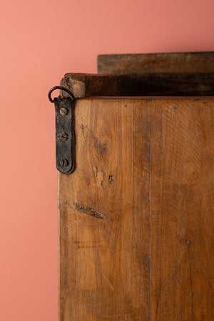 Vintage Yellow Wall Cabinet