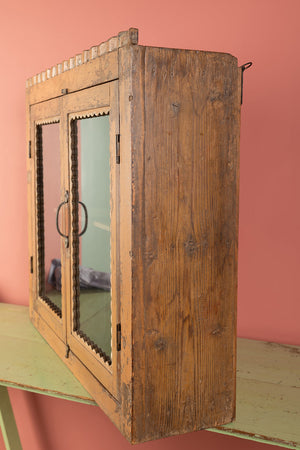 Vintage Yellow Wall Cabinet