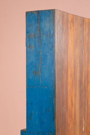 Bright Blue Vintage Shelving Unit