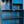 Bright Blue Vintage Shelving Unit
