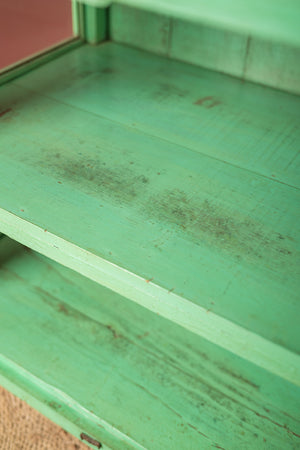 Peppermint Green Vintage Display Cabinet