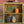 Vintage Pale Blue & Yellow Cabinet
