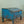 Vintage Blue Low Desk with Drawers