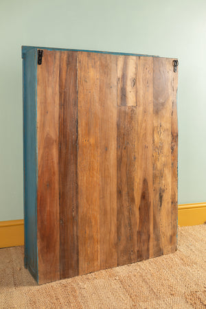 Dark Blue Vintage Wall Showcase