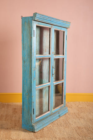 Vintage Blue Wall Showcase