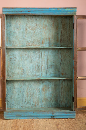 Vintage Blue Wall Showcase